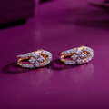 Modern Geometric Diamond Earrings for Women