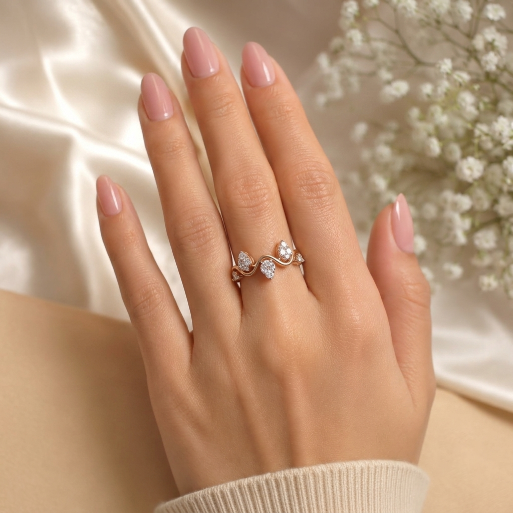 Celestial Wave Diamond Ring